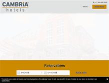 Tablet Screenshot of cambriasuitesfortlauderdale.com